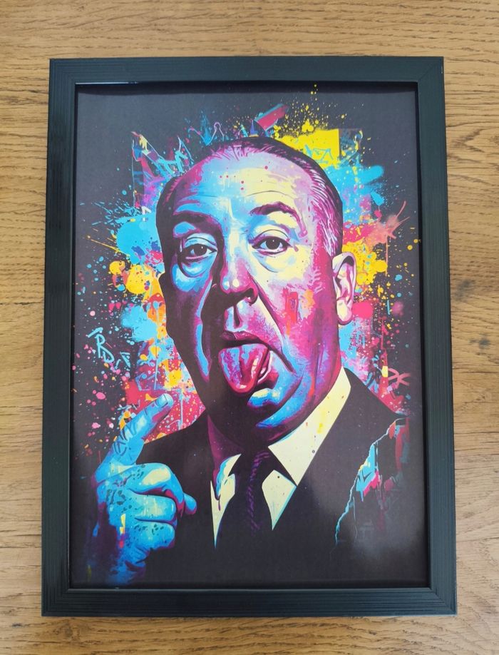 Poster Affiche A4 (21 × 29,7 cm) pop art coloré – Déco murale Inspirée de Hitchcock - photo numéro 3