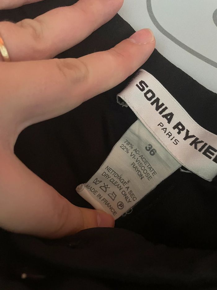 Pantalon classique noir Sonia Rykiel taille 36 très bon état - photo numéro 4