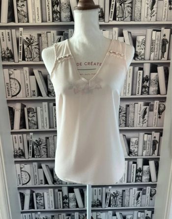 Haut blouse rose pale Naf Naf taille S ou 36