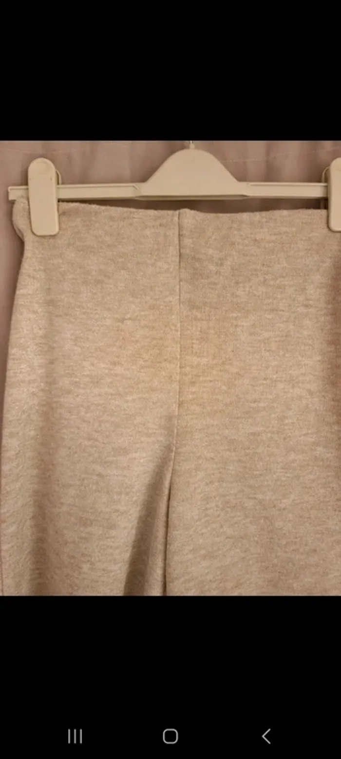 Pantalon beige/doré S - photo numéro 4