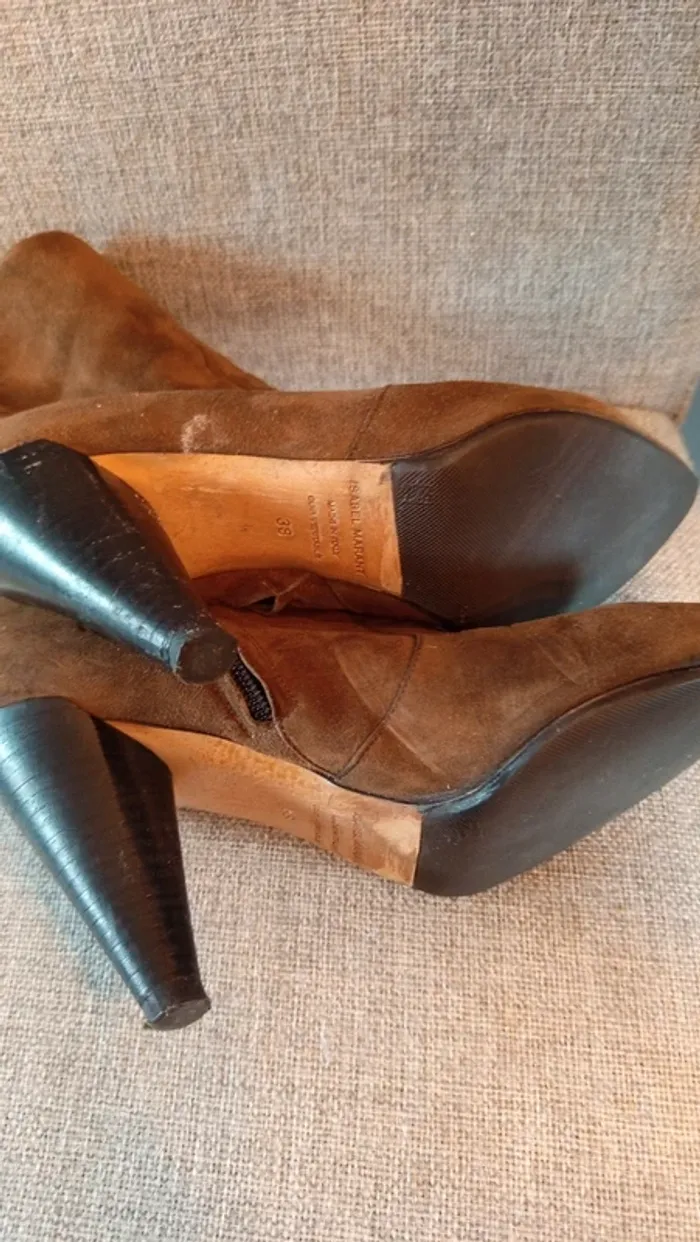Bottines en daims taille 38 - photo numéro 5