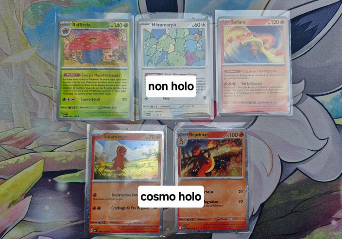 Lot pokemon 151 non holo et cosmo holo