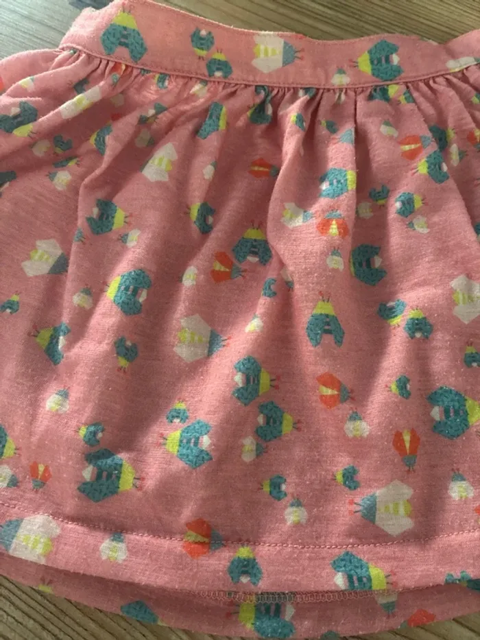 Jolie jupe rose limon 4 ans - photo numéro 2