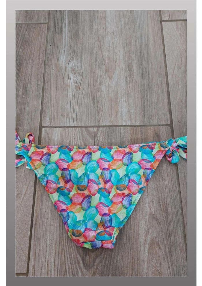 Bas de maillot de bain multicolore avec noeuds sur les cotés Taille 40 No gossip - photo numéro 2
