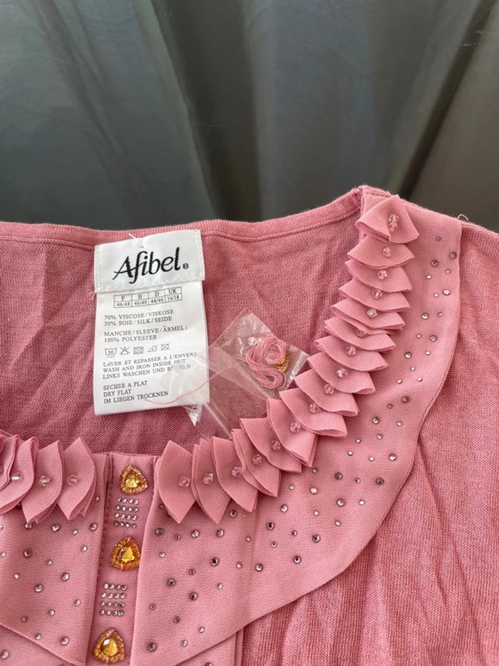 Très joli T-shirt, léger de la marque Afibel, en taille 46 48 - photo numéro 5
