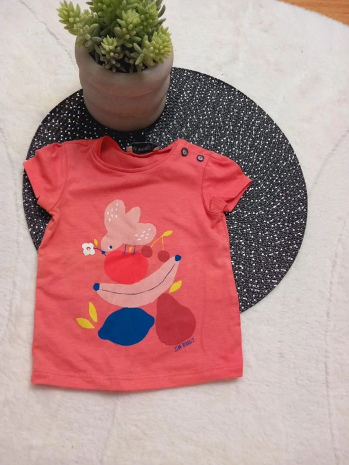 💚 T-shirt  - jean bourget  - 12 mois 💚