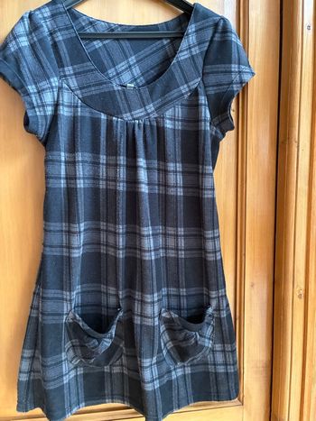 Robe écossaise manches courtes