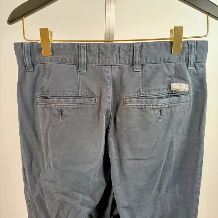 Pantalon homme Hugo Boss Sport bleu foncé coton 100% coupe droite taille 44 A1415 - photo numéro 8