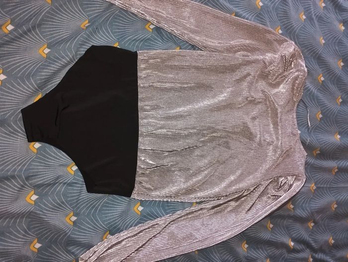 Jolie body argenté taille XS en excellent état - photo numéro 6