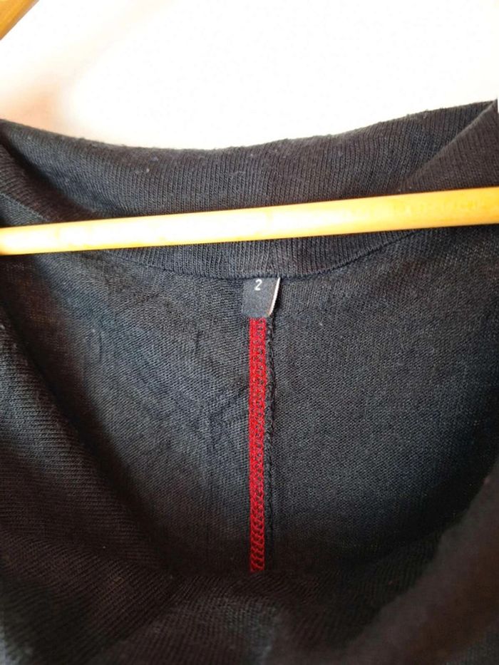 Robe  asymétrique sans  manche noire femme  taille 2 - photo numéro 3