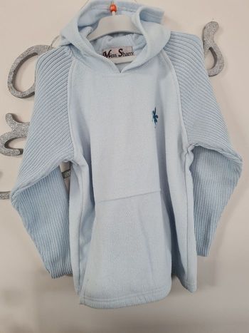 Très joli pull polaire bleu ciel