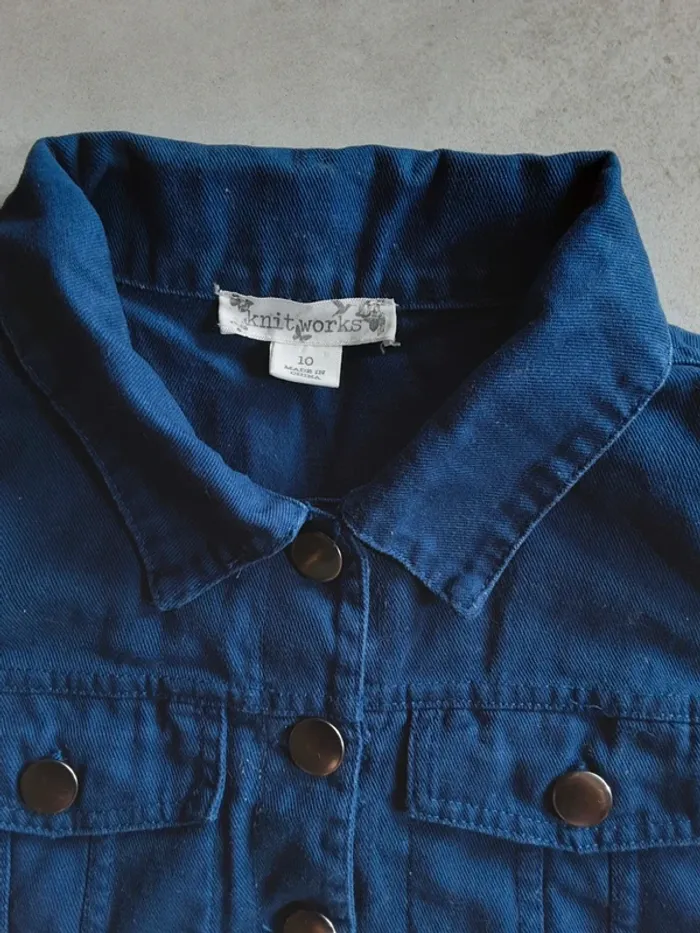 Gilet sans manches court jean T. 10 ans - photo numéro 2
