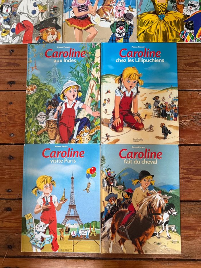 Lot de 10 livres bd Hachette albums Caroline Pierre Probst bords jaunes - photo numéro 2