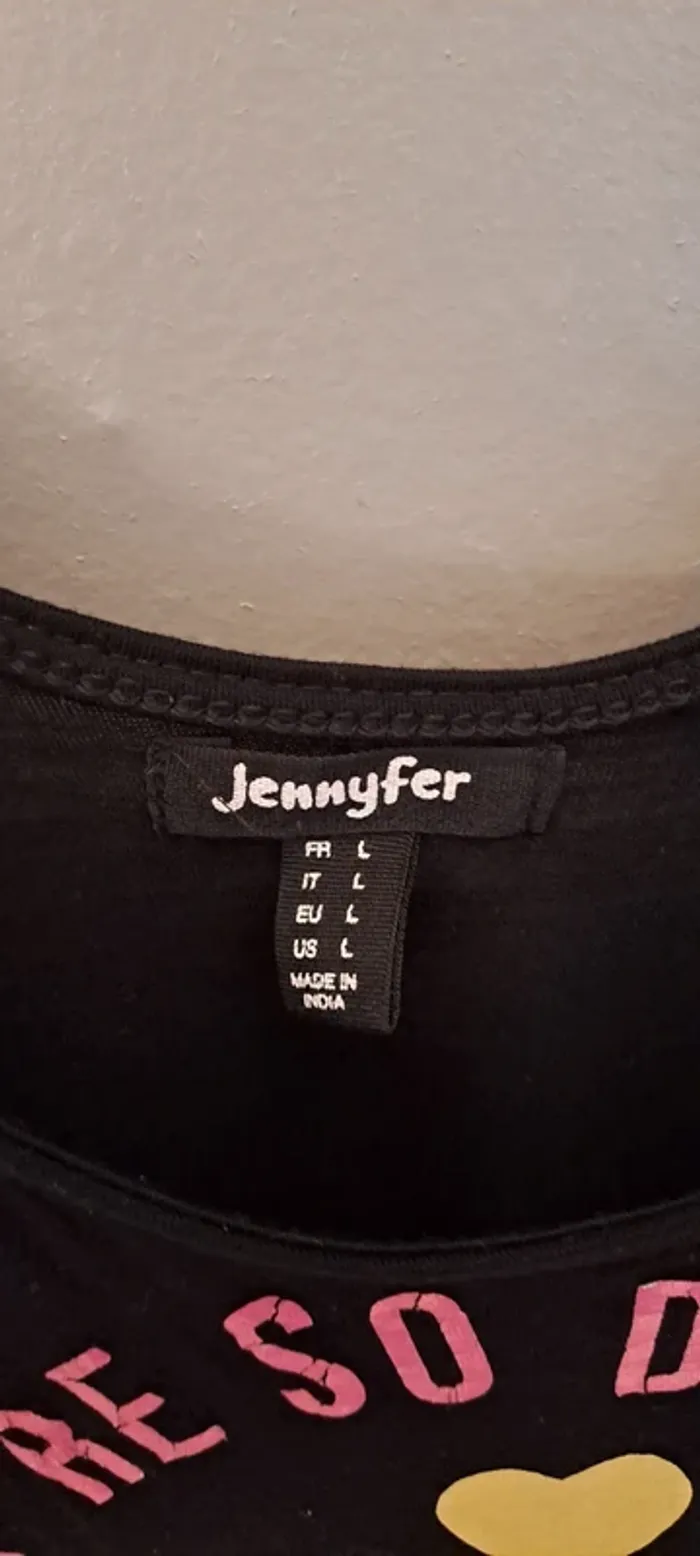 Débardeur noir décoré pastèque - Marque Jennyfer - Taille 40 - Très bon état. - photo numéro 7