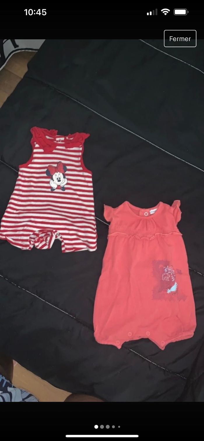 Lot de 2 barboteuse taille Naissance