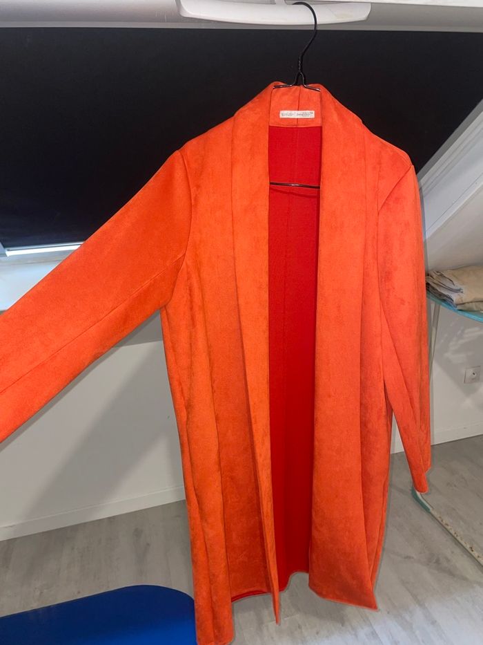 Veste longue mi saison Zara taille S - photo numéro 3