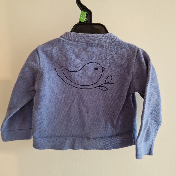 3 mois gilet bleu oiseau - photo numéro 4