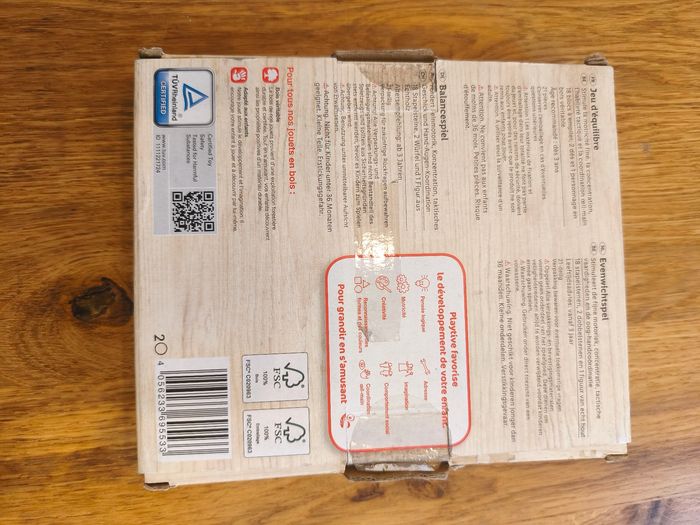 Jeu d'équilibre en bois - photo numéro 3