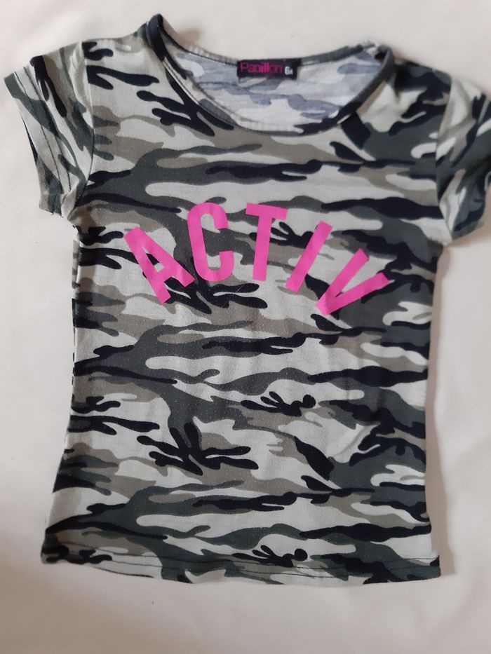 Lot de 2 tee-shirts manches courtes - 6 ans - photo numéro 5