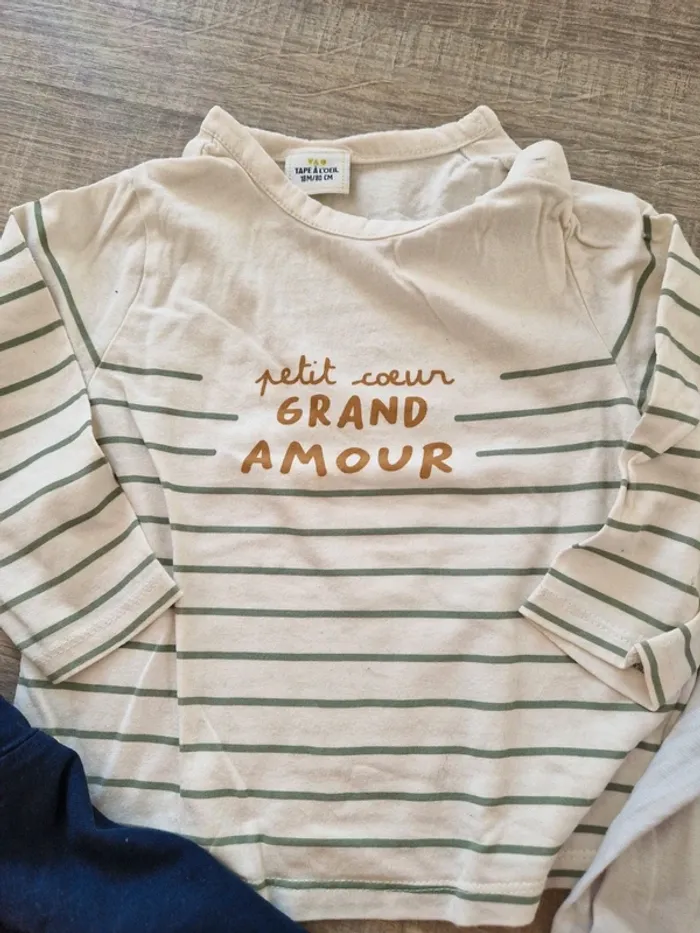 Lot de 5 T-shirt ML 18 mois - photo numéro 6