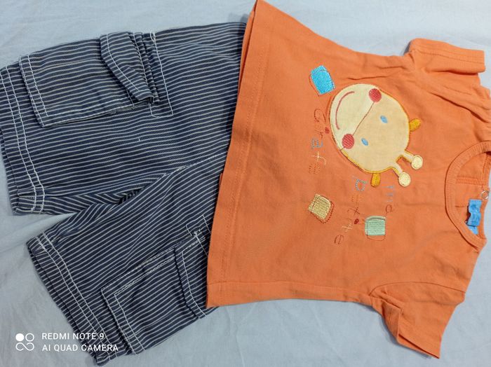 short et tee shirt 6 mois réf 947 C01