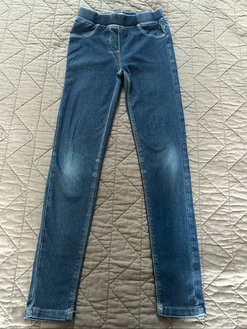 Pantalon jegging fille couleur jean