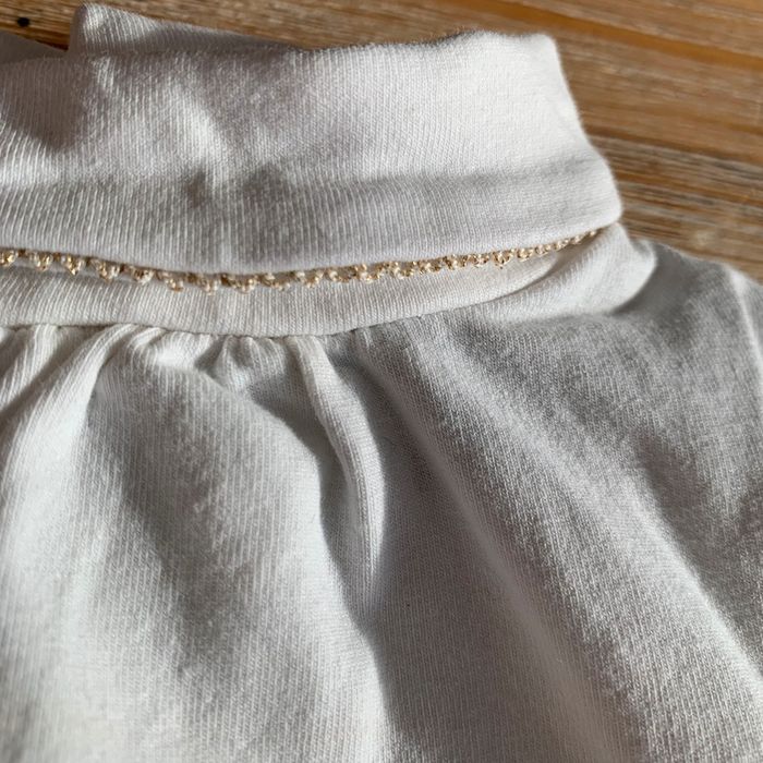 T-shirt col roulé blanc - photo numéro 2