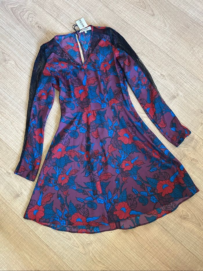 Robe imprimée neuve à manches longues Morgan taille 34 - photo numéro 7