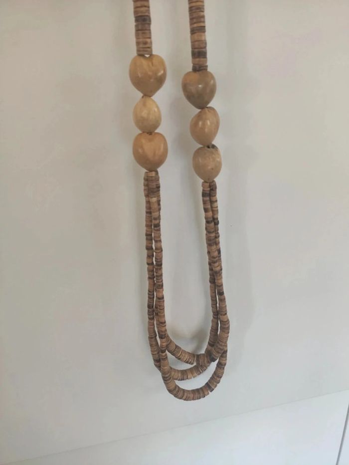 Collier perle en bois - photo numéro 3