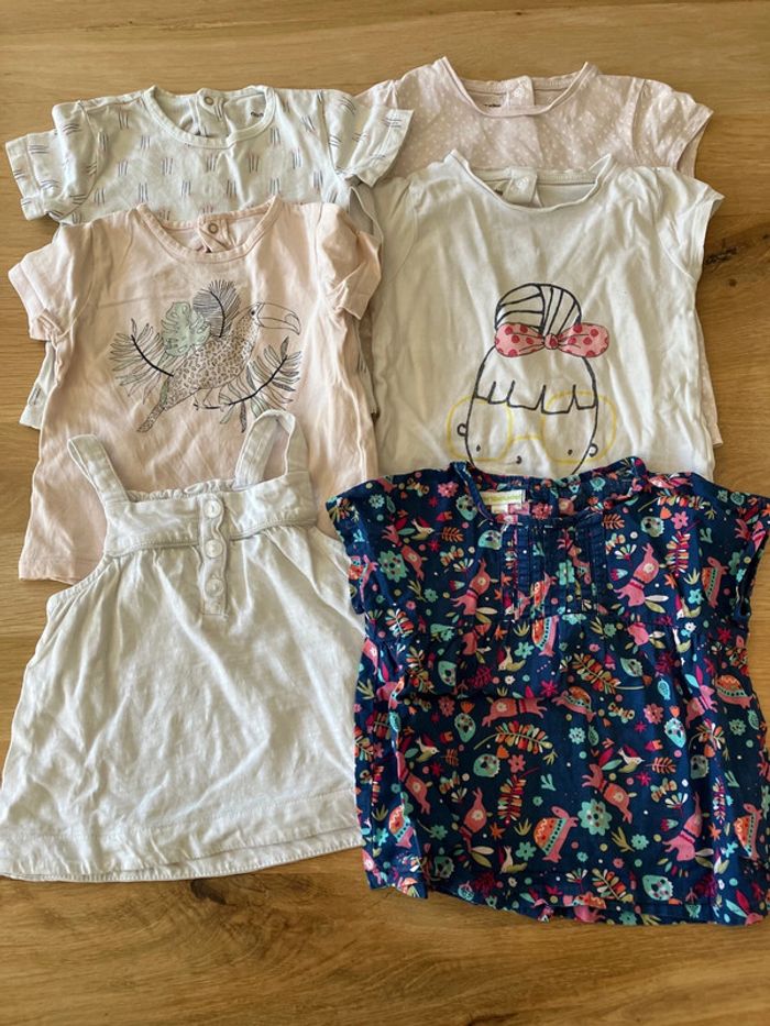 Lot 6 tee-shirts 18 mois
