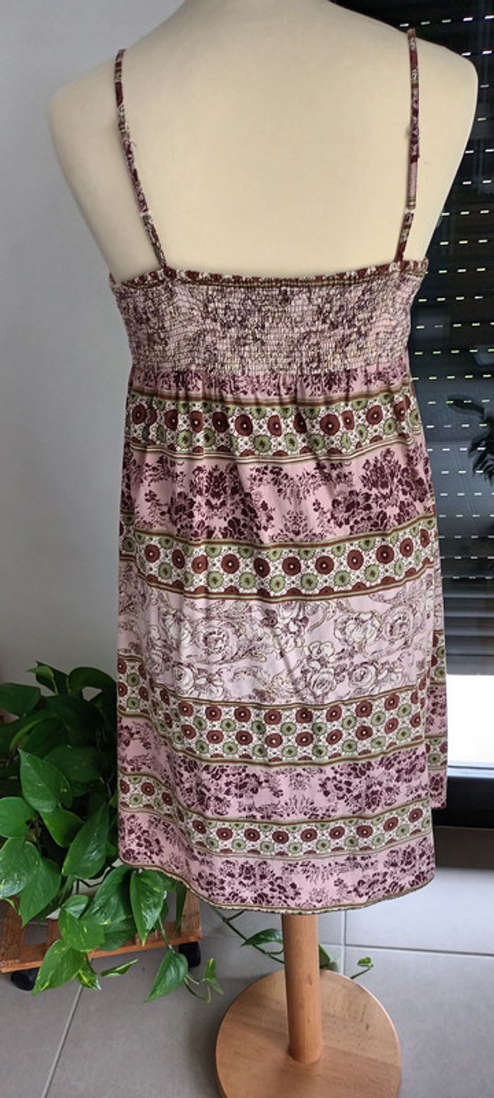Robe à bretelles imprimé floral - photo numéro 4