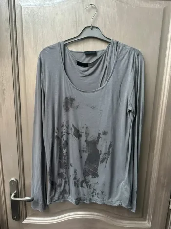 T-shirt manche longue IKKS gris taille 4