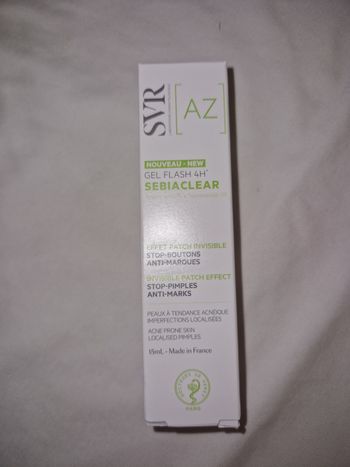 SVR Sebiaclear gel flash 4h 15 ML NEUF