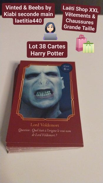 Lot 38 cartes Harry Potter
