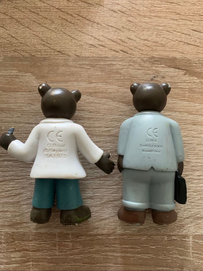 7 figurines petit ours brun les métiers - photo numéro 7