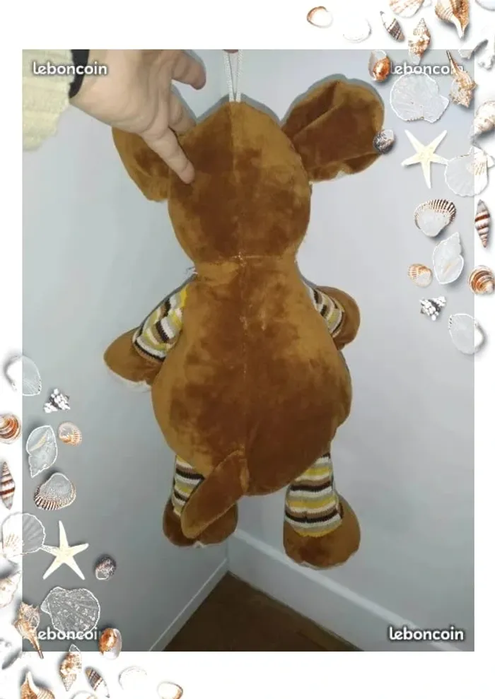 Peluche souris marron - photo numéro 2