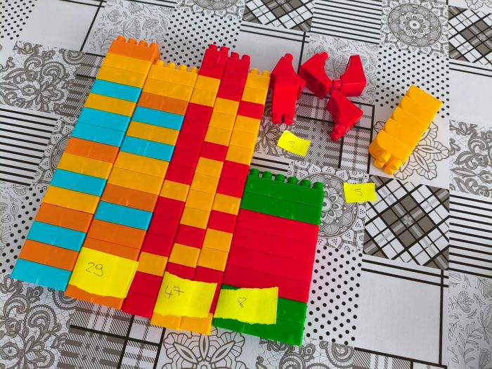 Lot 94 briques blocs de construction - photo numéro 2