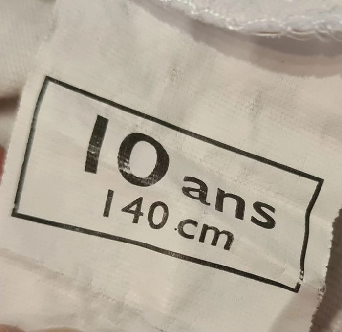 Tshirt blanc motifs manches longues fille taille 10 ans Tout Simplement - photo numéro 5