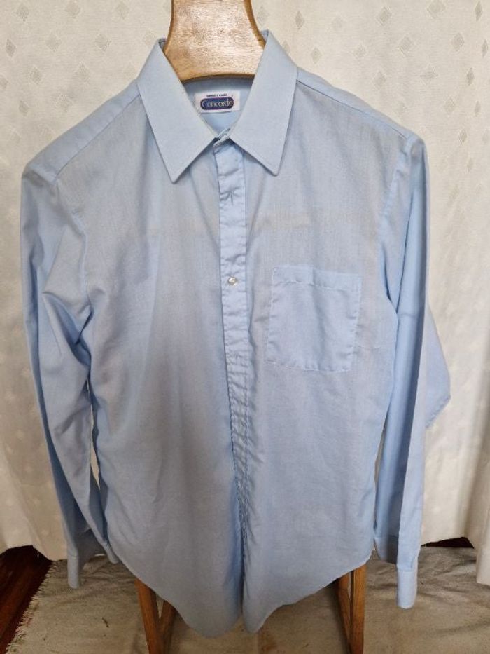 Chemise bleue homme