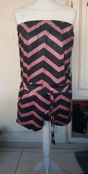 Combinaison short zèbre