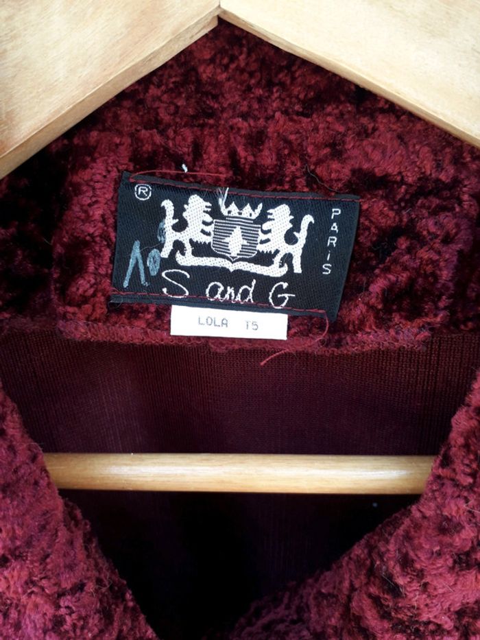 S and G veste Bordeaux taille 5 = 46/48 - photo numéro 3