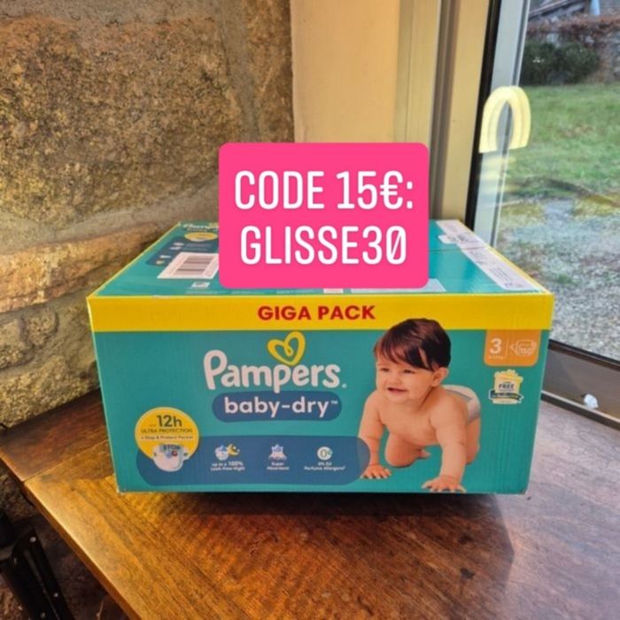 Couche taille 3 Baby Dry Pampers : 150 couches