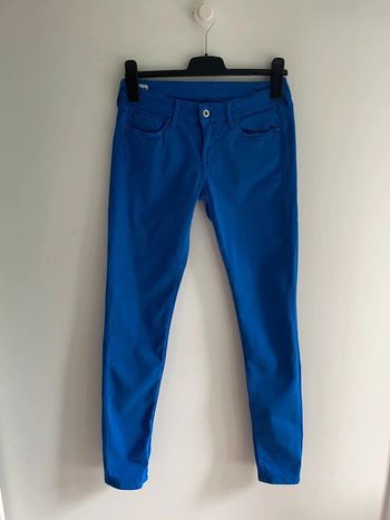 Pantalon slim bleu électrique Pepe Jeans