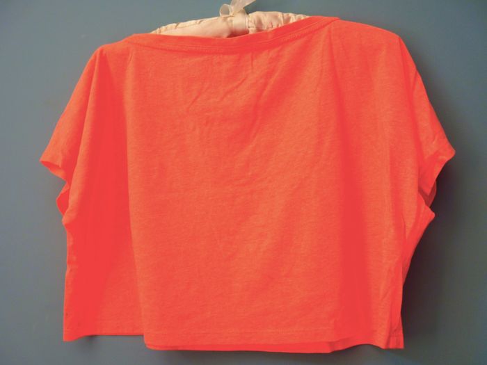 Lot T-shirts femme decathlon S 36 sport orange blanc noir TBE - photo numéro 3