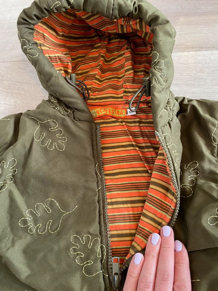 Manteau fille 18 mois kaki - photo numéro 3