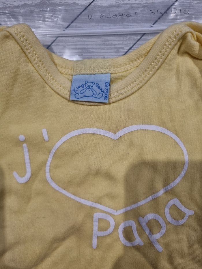 Body "j'aime papa" King Bear - photo numéro 2