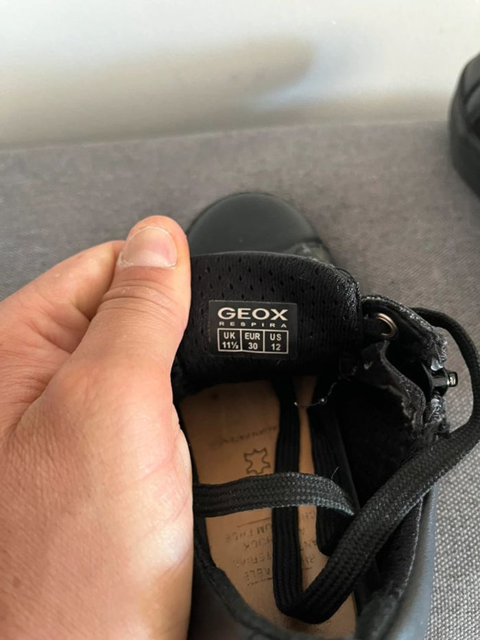 Baskets Noires Geox Pour Enfants Taille 30 - photo numéro 7