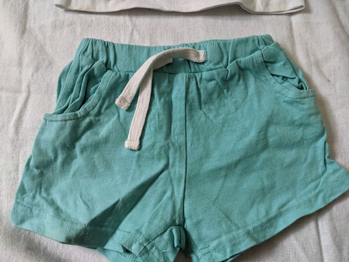 Ensemble short et débardeurs 12 mois - photo numéro 2