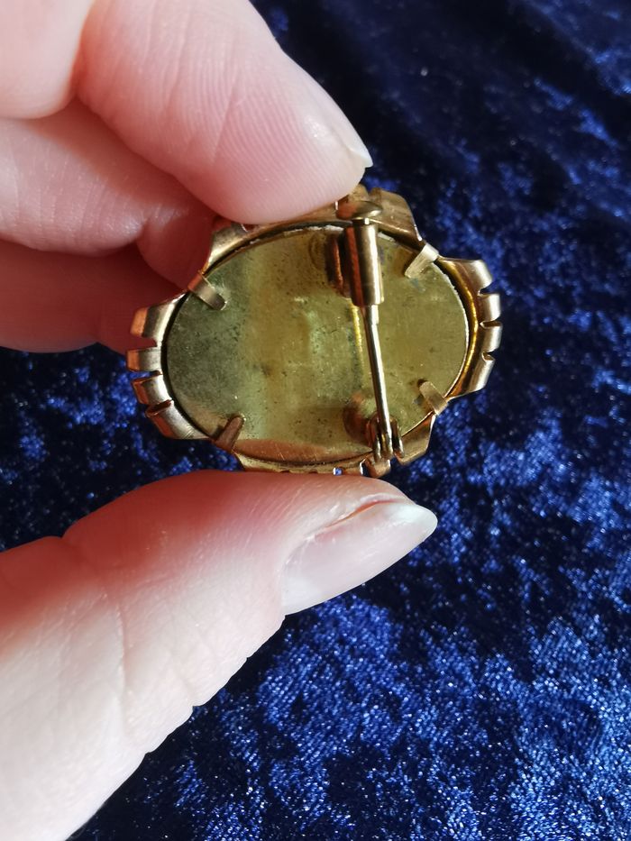 Broche religieuse Lourdes de France vintage - photo numéro 4