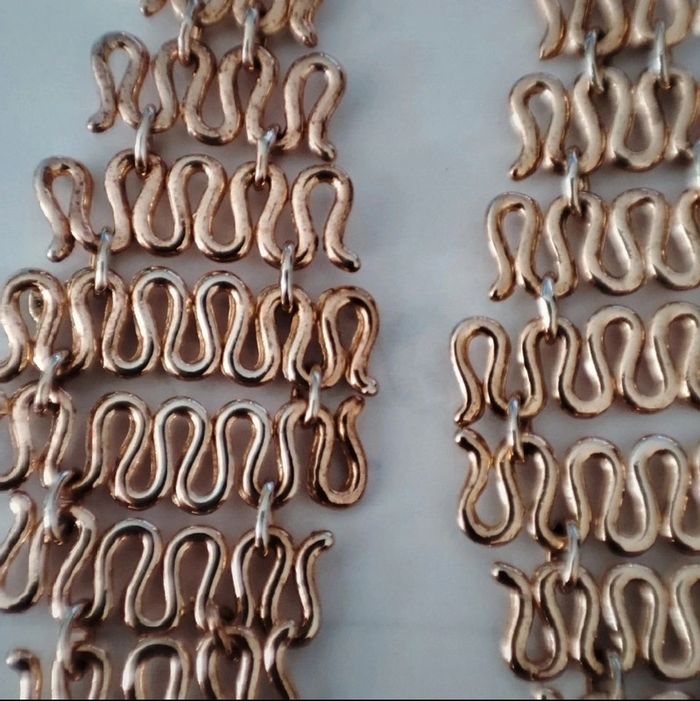 Boucles d'oreilles en forme de S - photo numéro 3